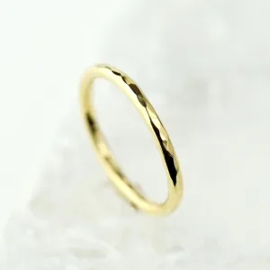 Solid Gold 2mm Halo Ring