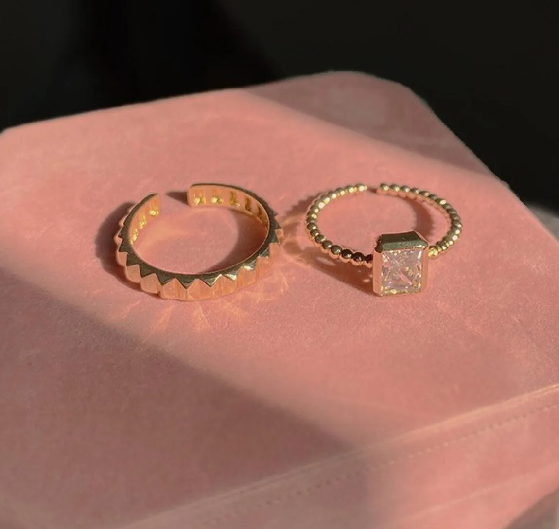 Stackable rings, ring band, minimal ring