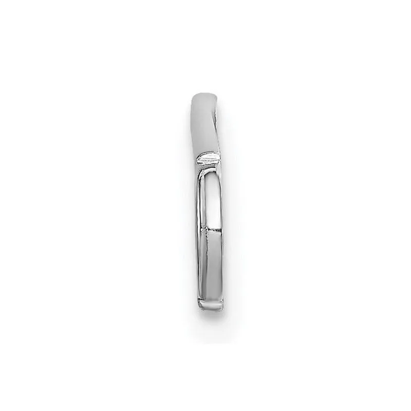 Sterling Silver Rhodium plated Medical ID Plate