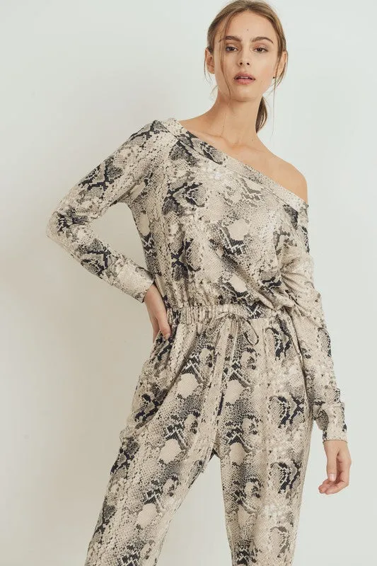 Stylish Snake Skin Romper