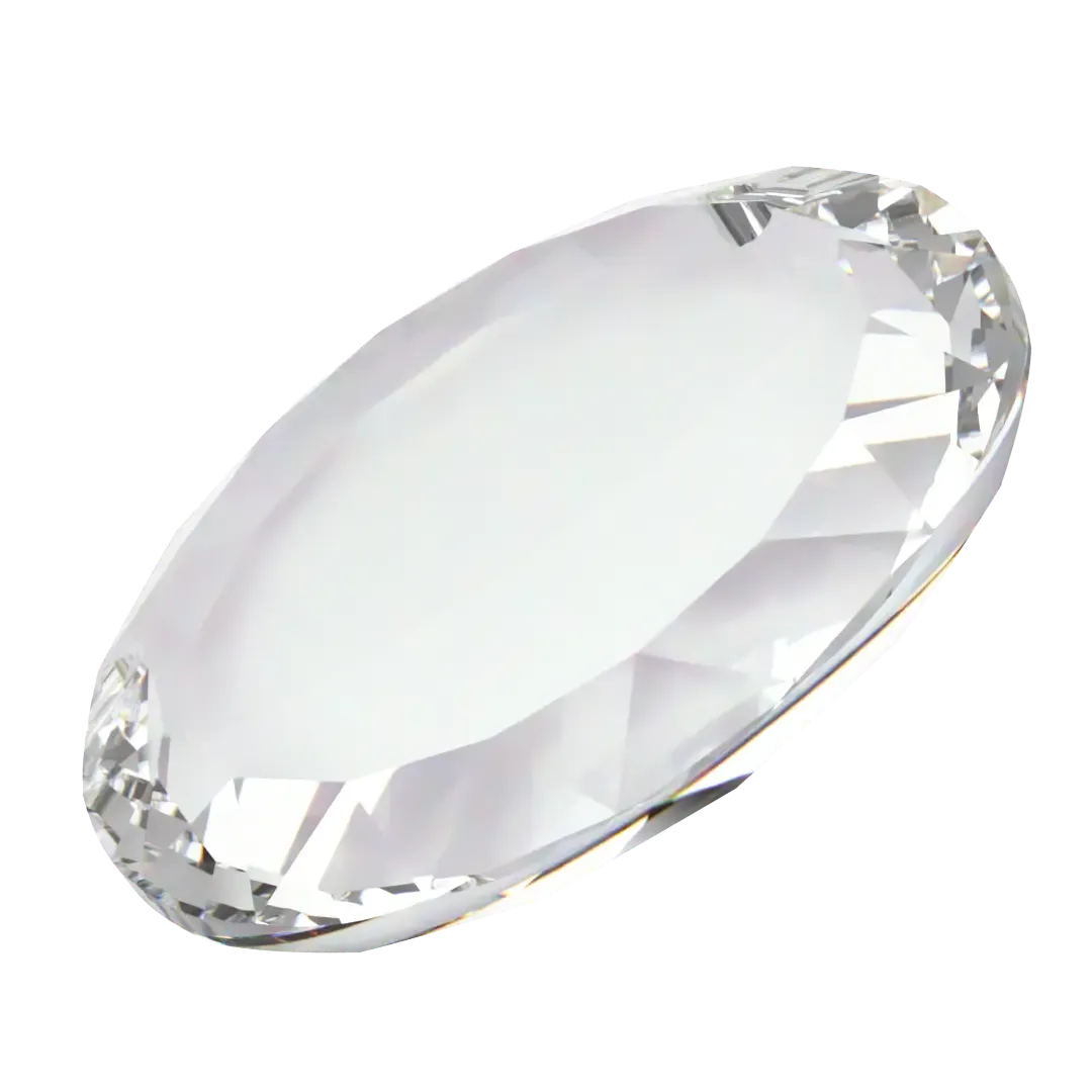 Swarovski Pendants Flat Disc (6049) Crystal