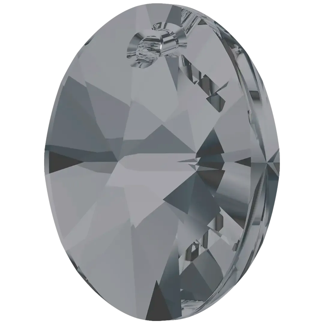Swarovski Pendants Xilion Oval (6028) Crystal Silver Night