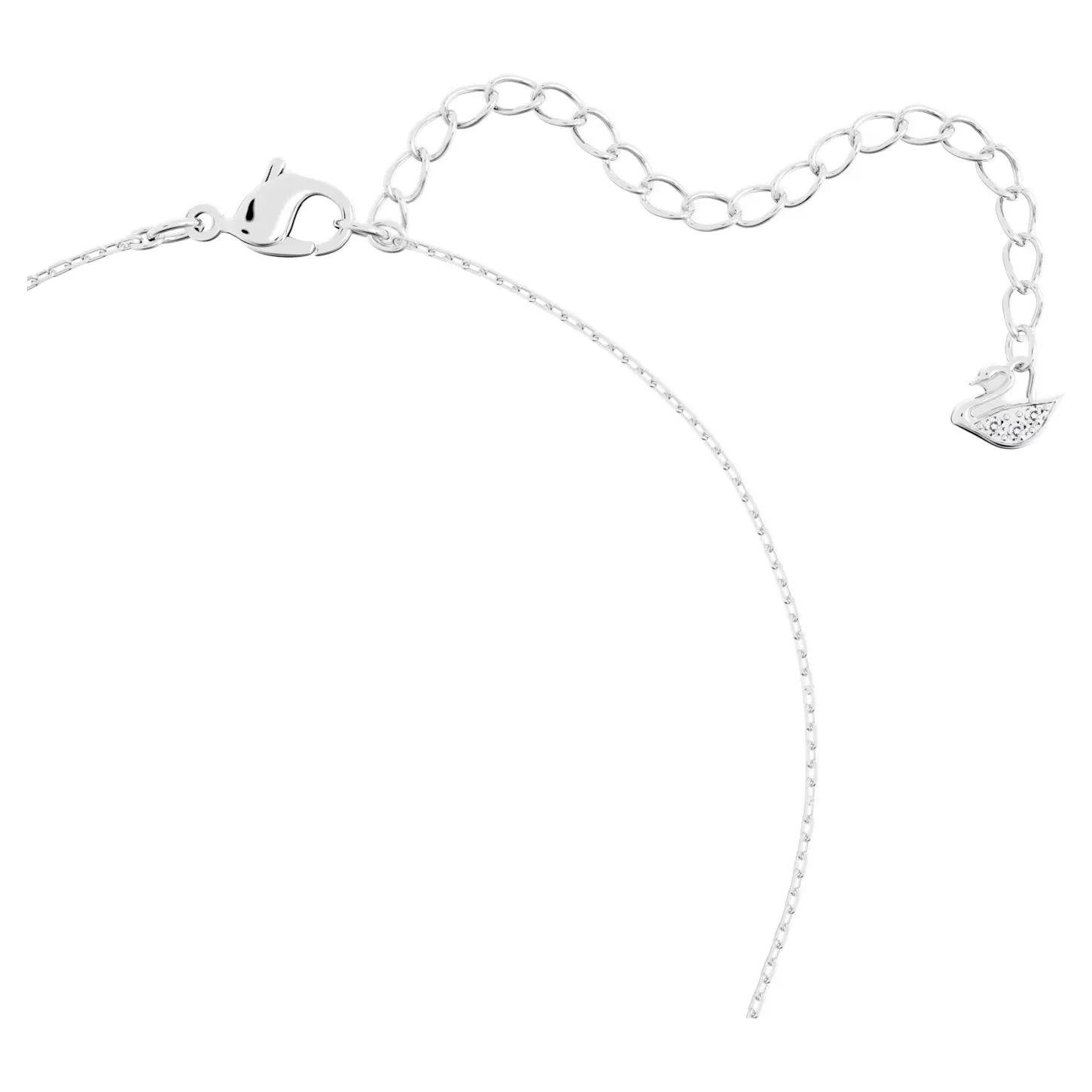 Swarovski Solitaire Pendant Round Cut, White, Rhodium plated - 5472635