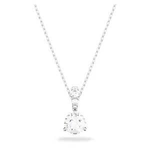 Swarovski Solitaire Pendant Round Cut, White, Rhodium plated - 5472635