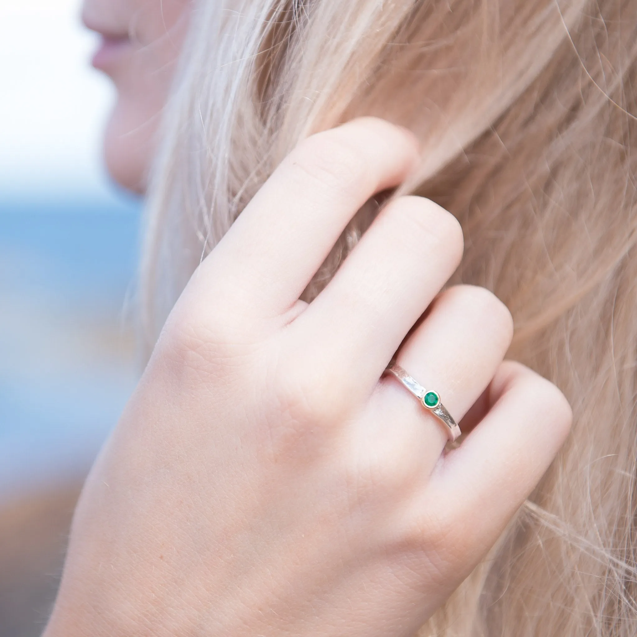 Tess - Emerald May Birthstone Ring