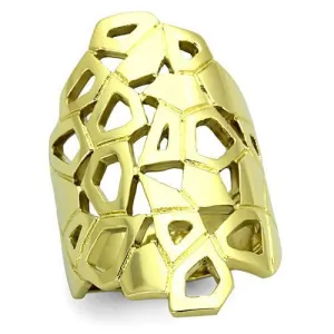 TK1446 - Stainless Steel Ring IP Gold(Ion Plating) Women No Stone No Stone