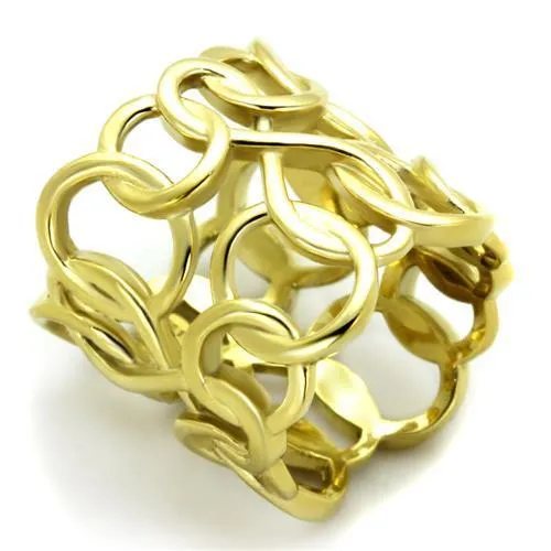 TK1882 - Stainless Steel Ring IP Gold(Ion Plating) Women No Stone No Stone