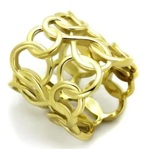 TK1882 - Stainless Steel Ring IP Gold(Ion Plating) Women No Stone No Stone
