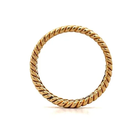 Triple Rope Stacking Ring in 18k Yellow Gold