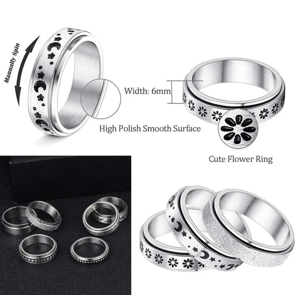 unisex rings stainless personalised beautiful engraved inlay unisex rings ✈️ free.shipping