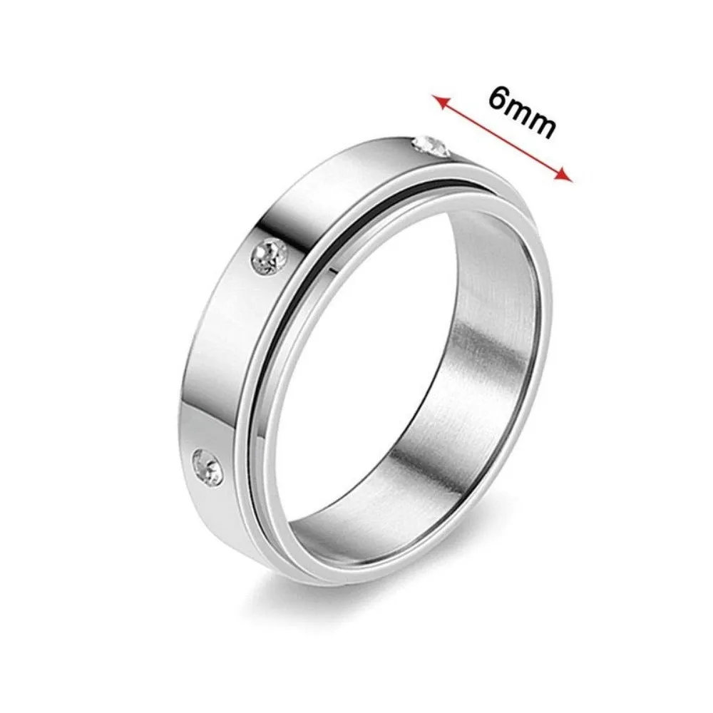 unisex rings stainless personalised beautiful engraved inlay unisex rings ✈️ free.shipping