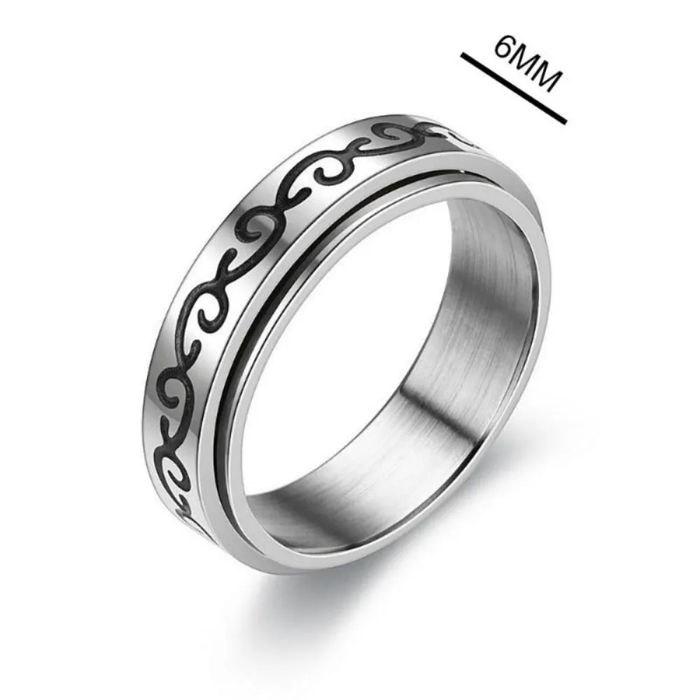 unisex rings stainless personalised beautiful engraved inlay unisex rings ✈️ free.shipping