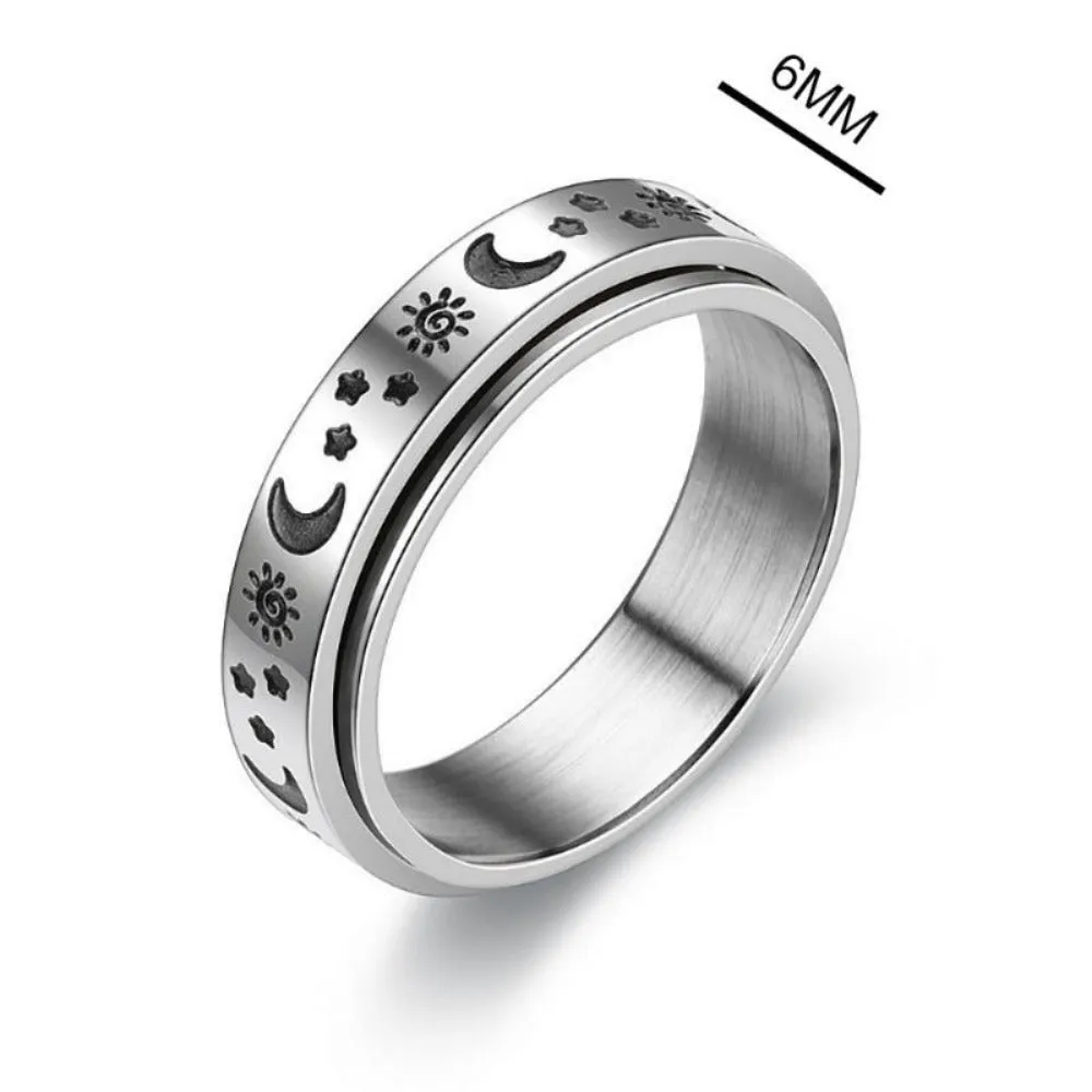 unisex rings stainless personalised beautiful engraved inlay unisex rings ✈️ free.shipping