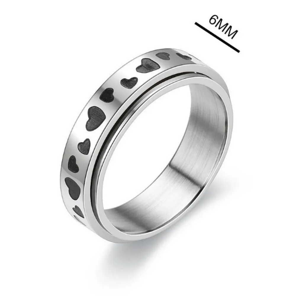 unisex rings stainless personalised beautiful engraved inlay unisex rings ✈️ free.shipping