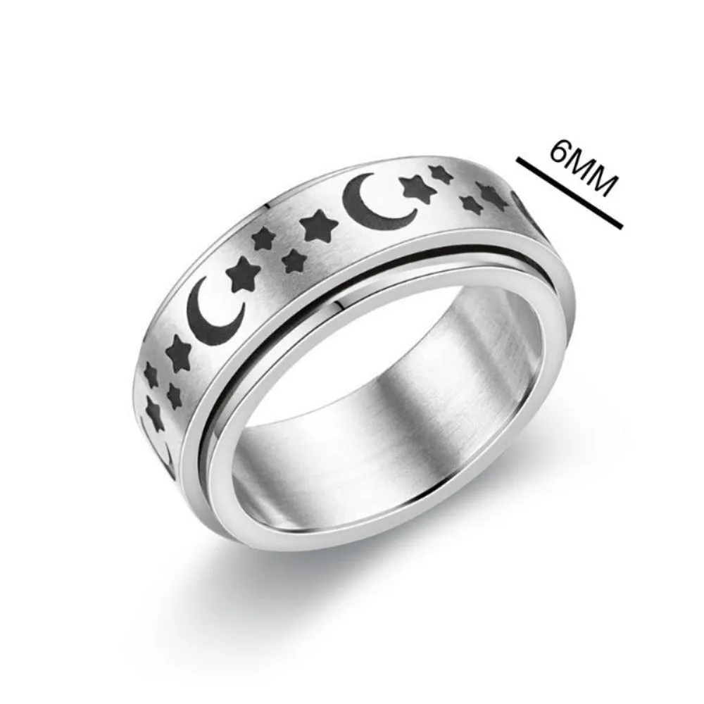 unisex rings stainless personalised beautiful engraved inlay unisex rings ✈️ free.shipping