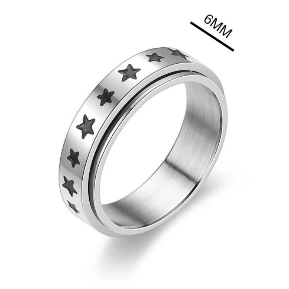 unisex rings stainless personalised beautiful engraved inlay unisex rings ✈️ free.shipping