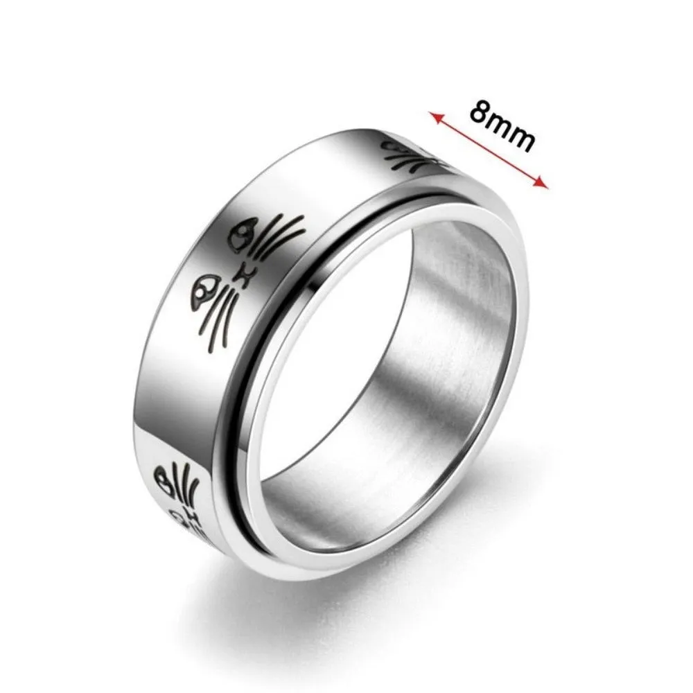 unisex rings stainless personalised beautiful engraved inlay unisex rings ✈️ free.shipping