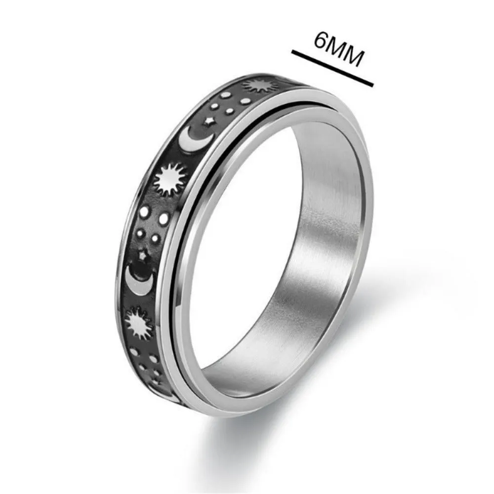 unisex rings stainless personalised beautiful engraved inlay unisex rings ✈️ free.shipping
