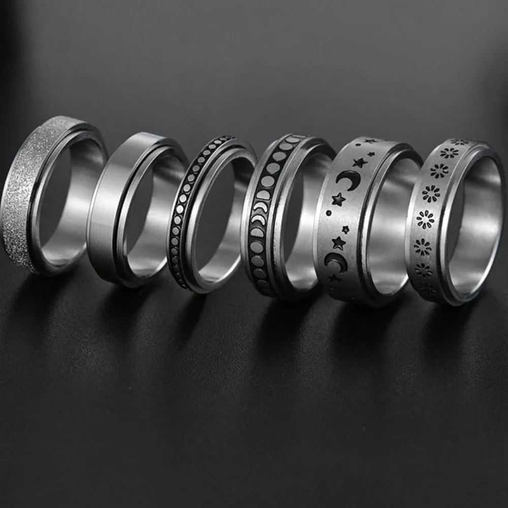 unisex rings stainless personalised beautiful engraved inlay unisex rings ✈️ free.shipping