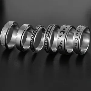 unisex rings stainless personalised beautiful engraved inlay unisex rings ✈️ free.shipping