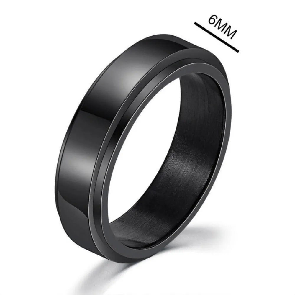 unisex rings stainless personalised beautiful engraved inlay unisex rings ✈️ free.shipping