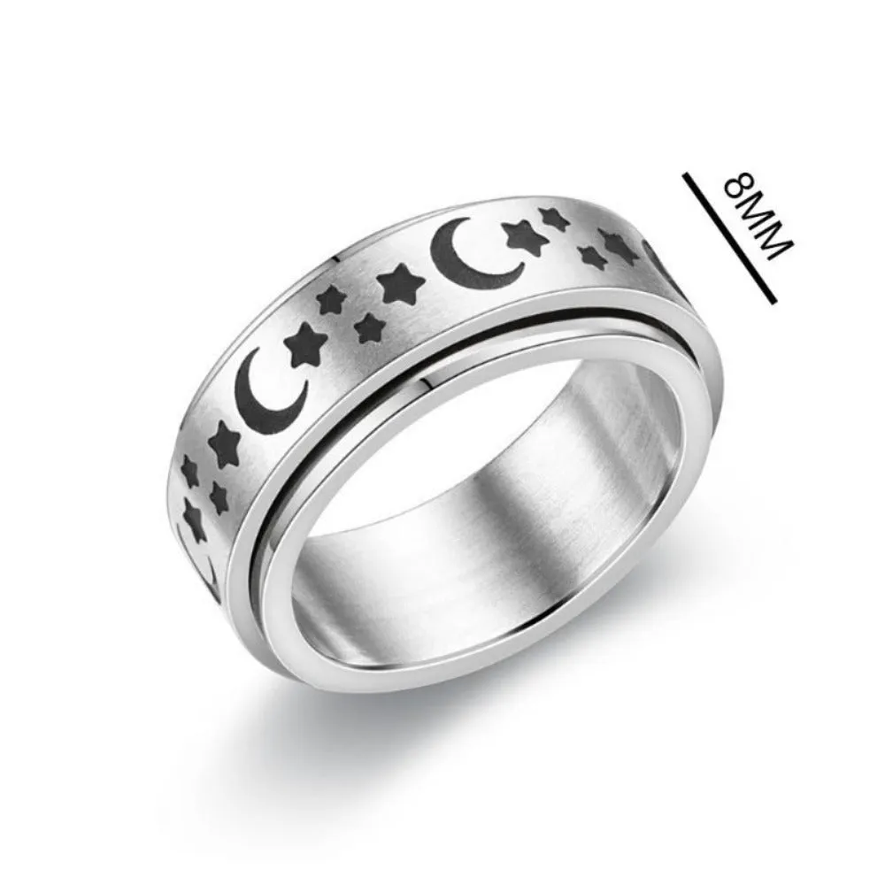 unisex rings stainless personalised beautiful engraved inlay unisex rings ✈️ free.shipping