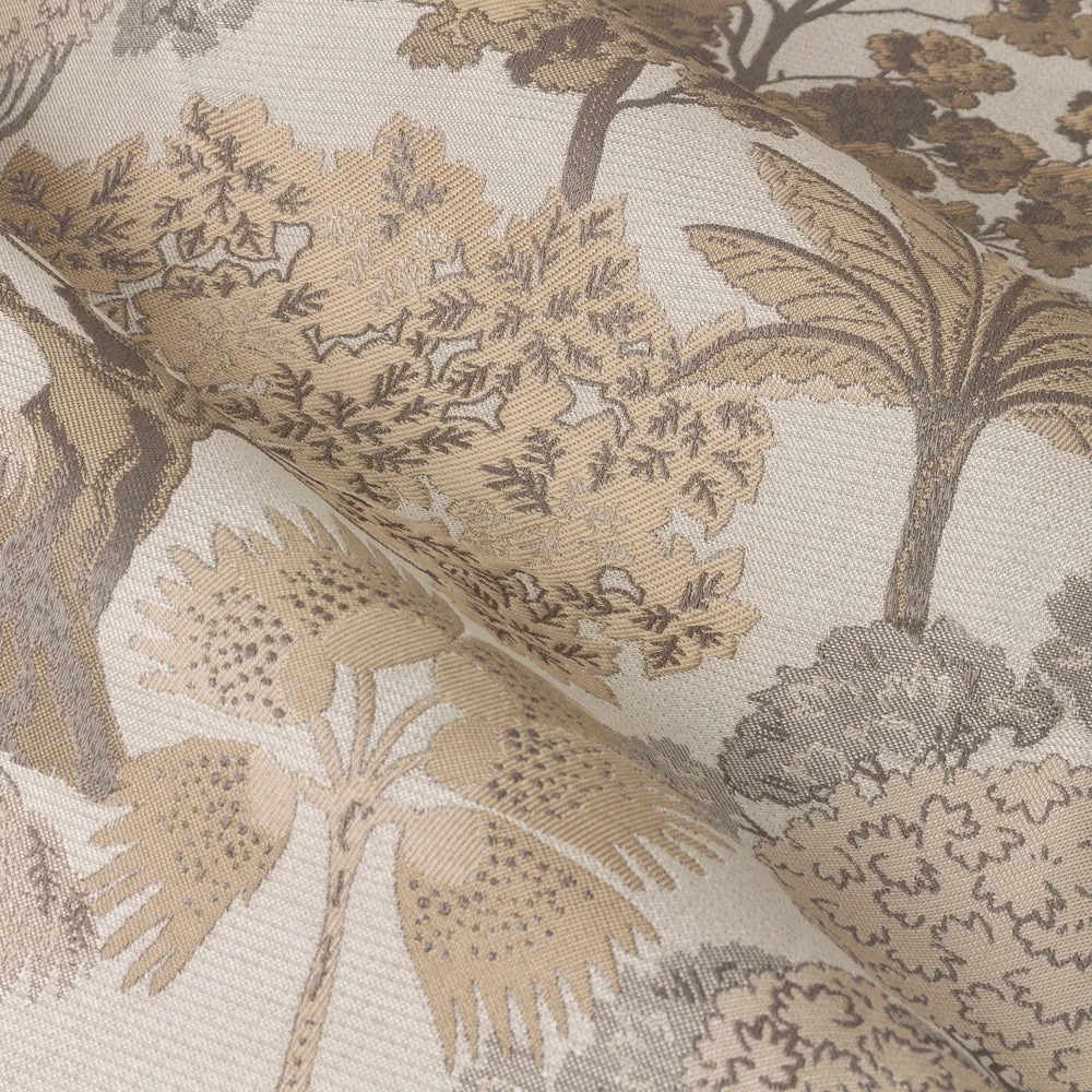 Woodlands Room Darkening Eyelet Curtains Natural