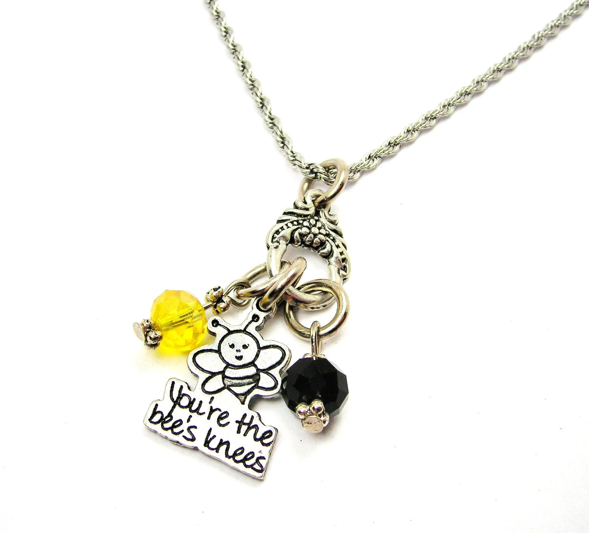 You're The Bee's Knees Catalog Necklace  - Black & Yellow